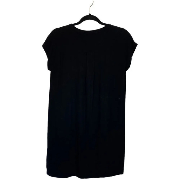 EILEEN FISHER Boxy Mini Dress Short Sleeve Black Size Extra Small - Picture 2 of 5